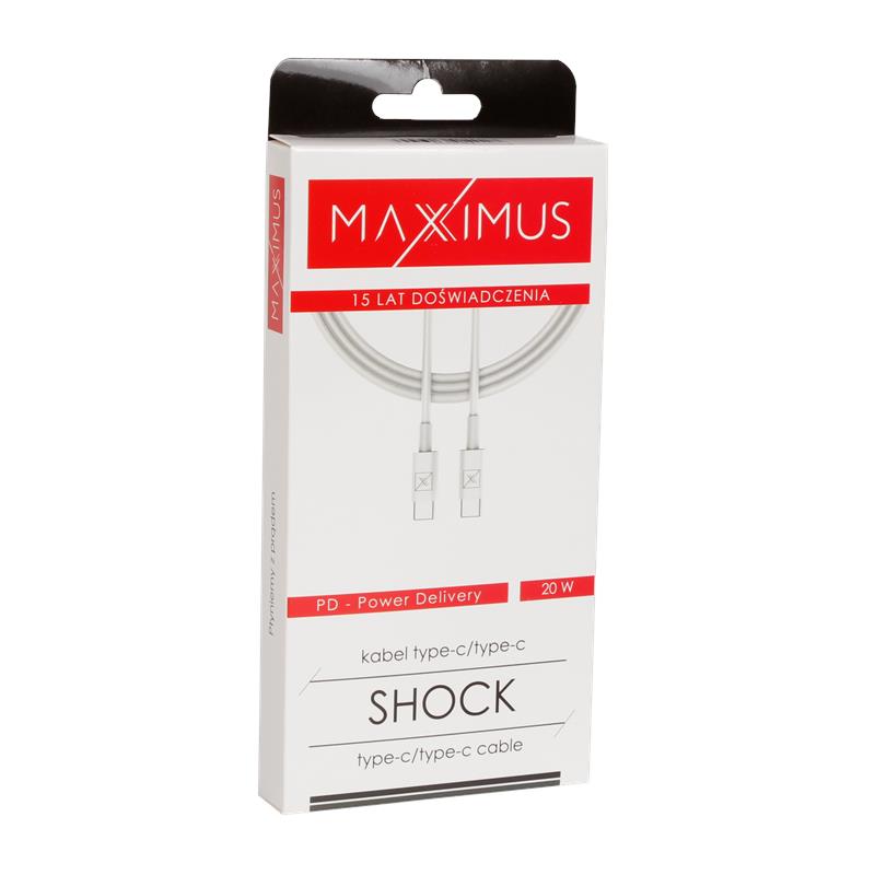 MX CABLE SHOCK 20W PD C/C WHITE