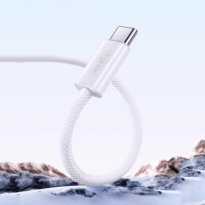 T-PHOX CABLE CC15 SERIES USB-C/USB-C 60W 3A 2M WHITE