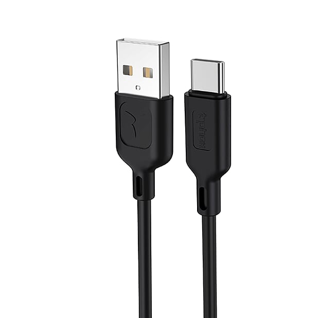 CABLE T-PHOX FAST TYPE-C 2.4A 1.2M BLACK