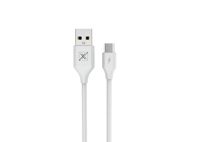 MX SET CABLE 2.4A/TYPE-C/1M WHITE