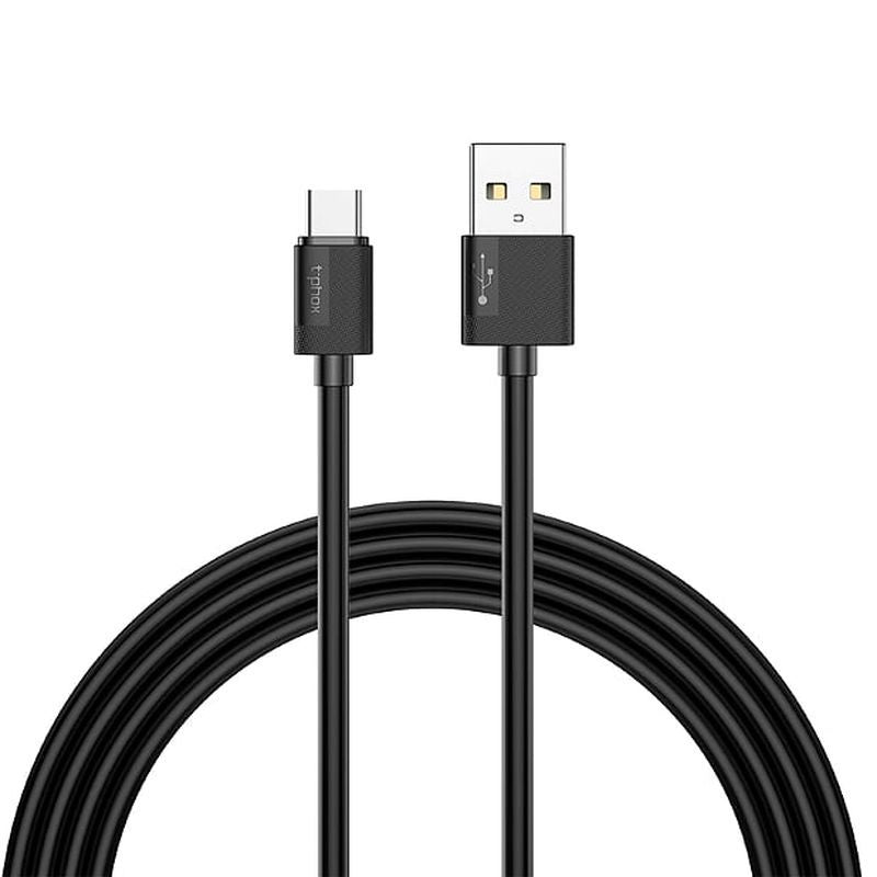 CABLE T-PHOX NETS TYPE-C BLACK 3A ; PVC ; 2M
