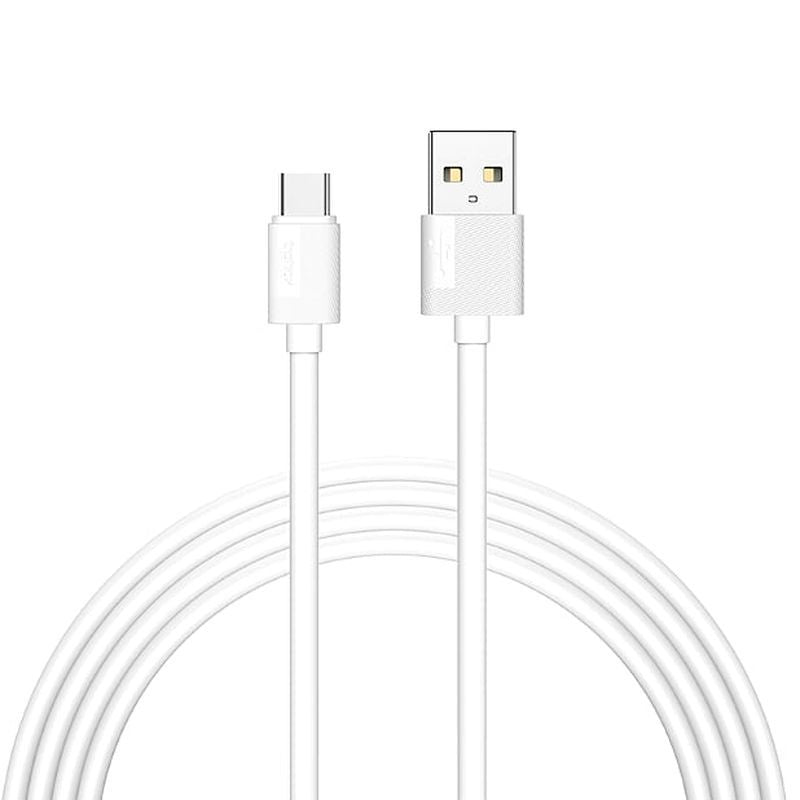 CABLE T-PHOX NETS TYPE-C WHITE 3A ; PVC ; 1,2M