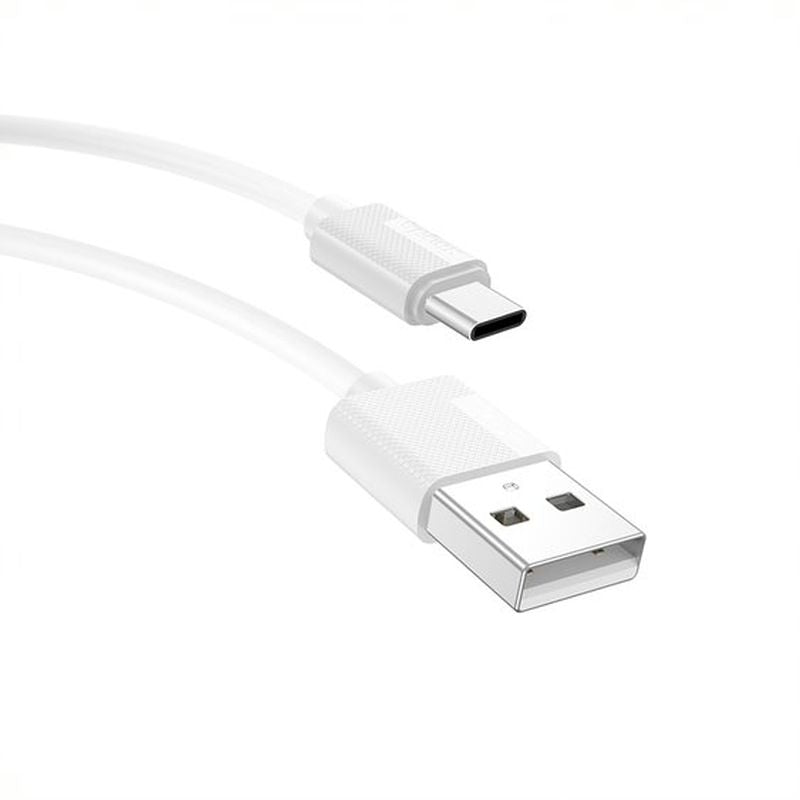 CABLE T-PHOX NETS TYPE-C WHITE 3A ; PVC ; 1,2M