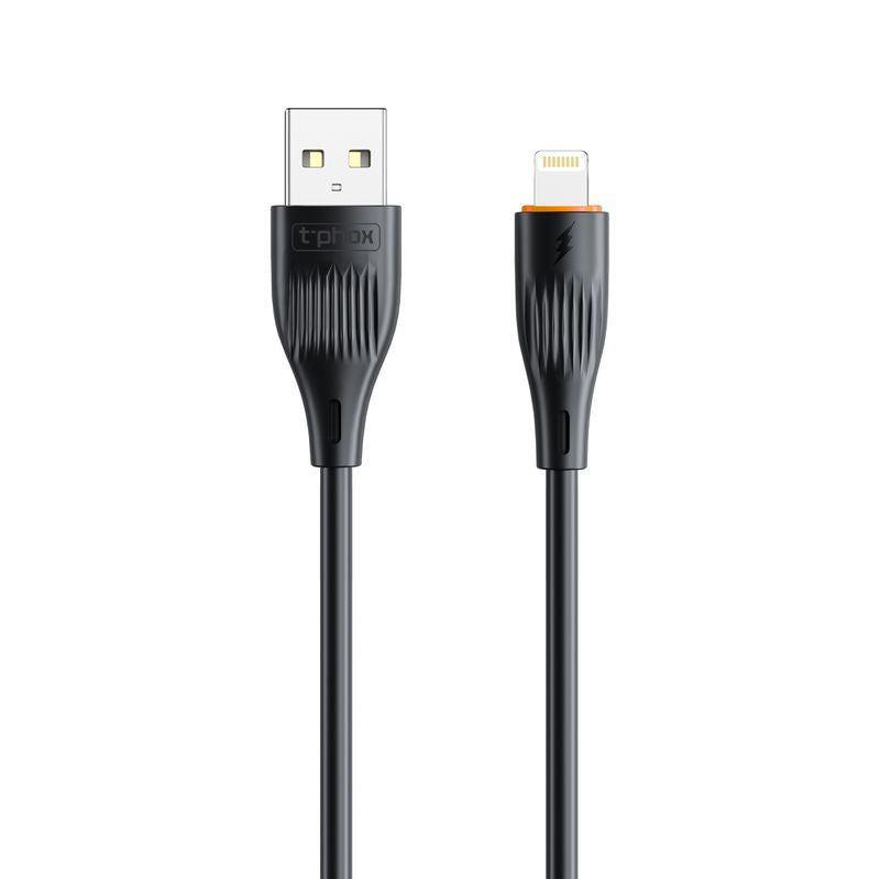 T-PHOX CABLE X-LITE LIGHTNING BLACK 1M 3A