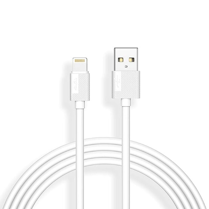 CABLE T-PHOX NETS LIGHTNING WHITE 3A ; PVC ; 1,2M