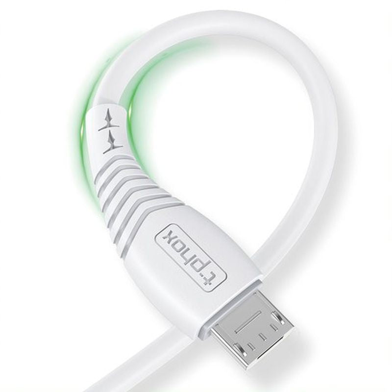 CABLE T-PHOX NATURE MICRO USB WHITE 1.2M 3A