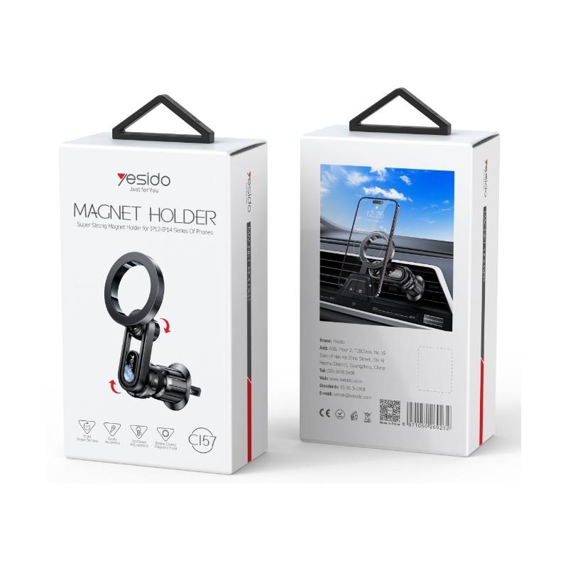 YESIDO MAGNETIC CAR HOLDER C157 FOR VENT MAGSAFE BLACK