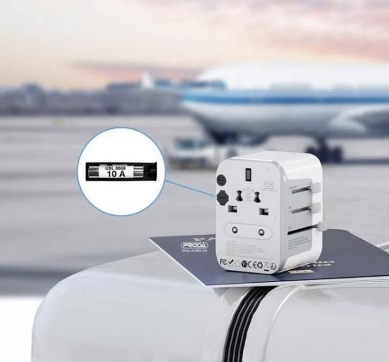 TRAVEL CHARGER REMAX ASTRO SERIES RP-U23 EU/CN/US 2.4A WHITE