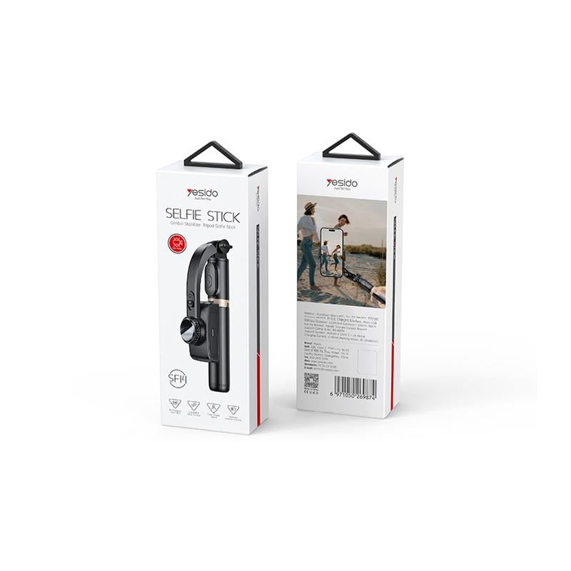 YESIDO SF14 SELFSTICK/GIMBAL BT + PILOT BLACK