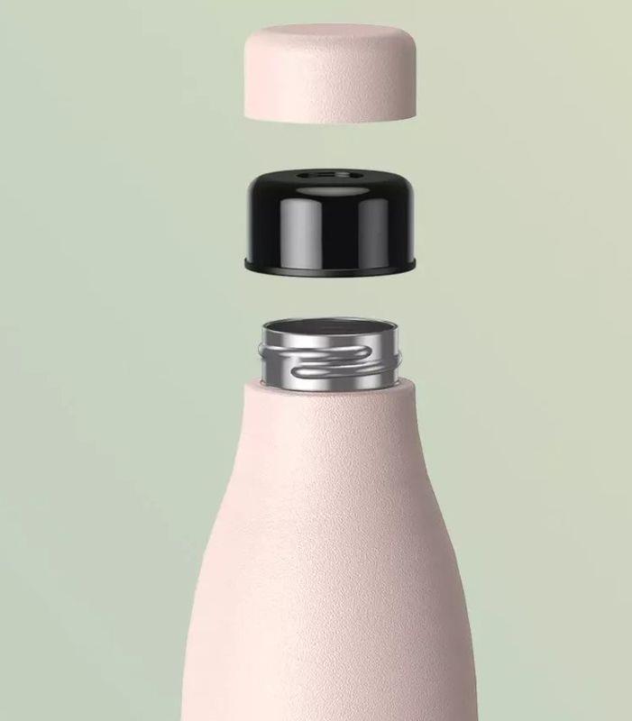 THERMOS WITH WIRELESS SPEAKER 500ML RB-M5 BLUETOOTH 5.0 PINK/PINK