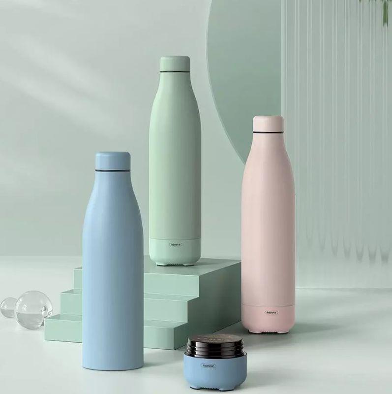 THERMOS WITH WIRELESS SPEAKER 500ML RB-M5 BLUETOOTH 5.0 PINK/PINK