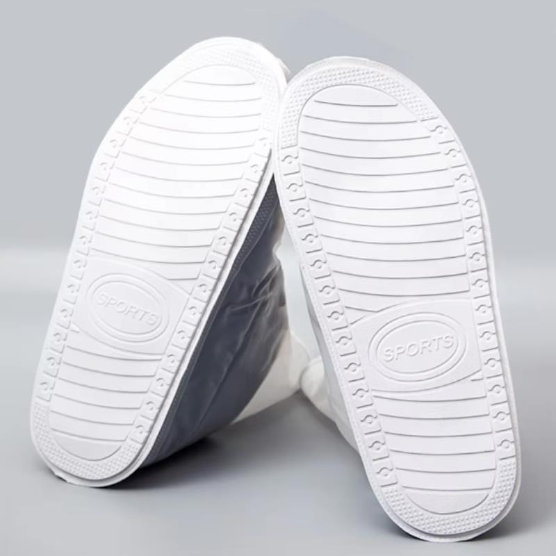 RAINPROOF SHOE COVERS L (39-40) WITH A ZIPPER WHITE