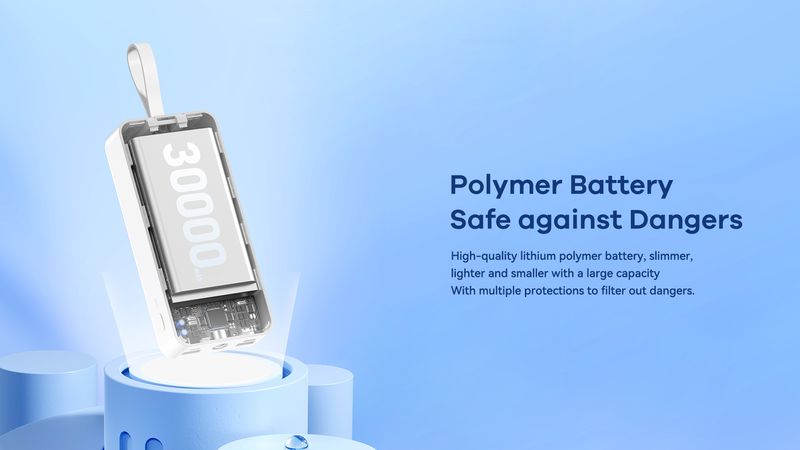 POWERBANK REMAX SUJI SERIES 30000mAh RPP-550 PD 20W + QC 22,5W BLUE