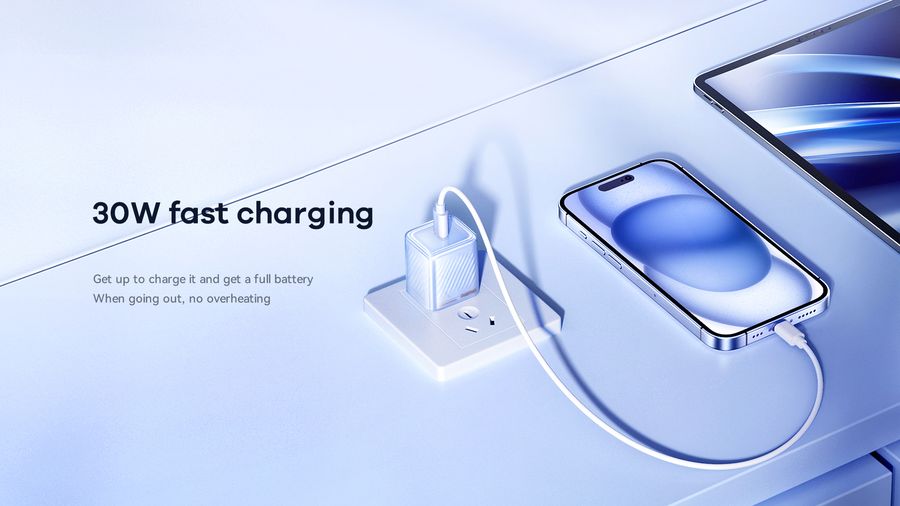 REMAX WALL CHARGER JILTRY SERIES 30W USB-C QC PD RP-U91 PURPLE