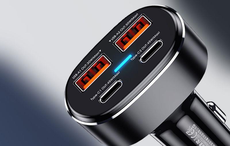 CAR CHARGER REMAX DUKE 75W PD+QC 2C+2A RCC 329 FAST CHARGER