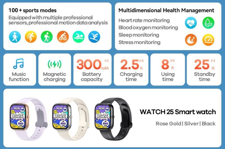 REMAX SMARTWATCH WATCH25 BLACK