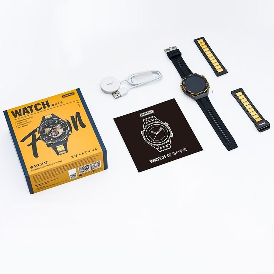 REMAX SMARTWATCH WATCH17 BLACK/GOLD