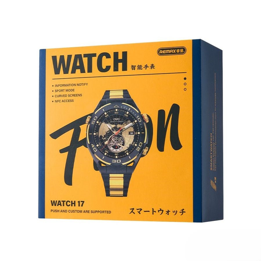 REMAX SMARTWATCH WATCH17 BLACK/GOLD