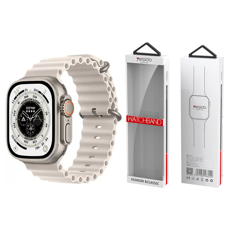 YESIDO WB21 SILICONE STRAP for APPLE WATCH 38/40/41 NUDE
