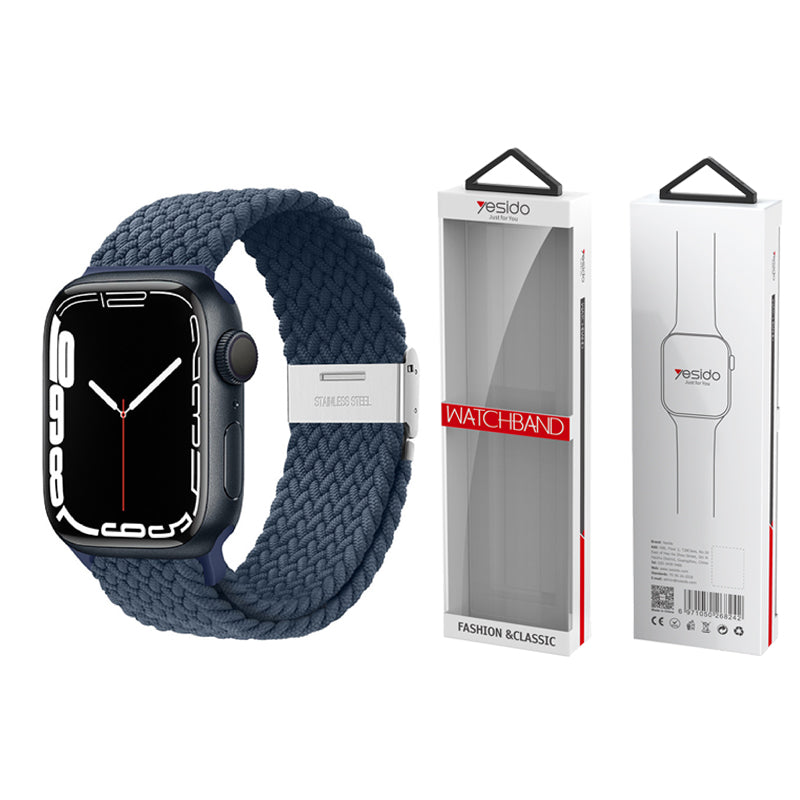 YESIDO WB23 BRAIDED STRAP for APPLE WATCH 38/40/41 NAVY