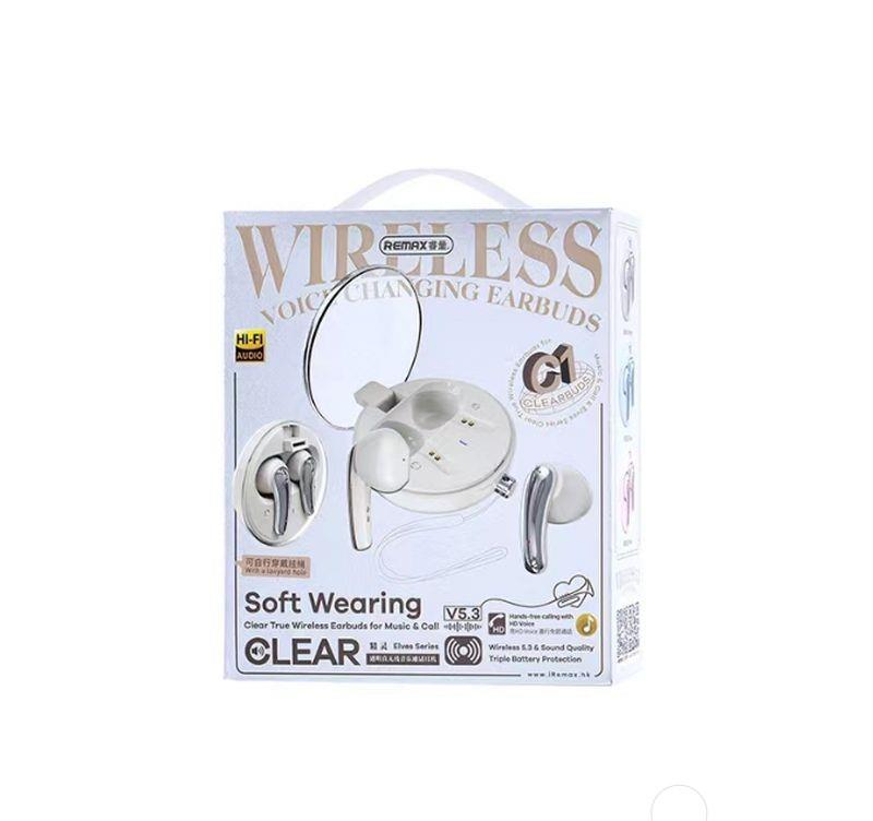 REMAX BLUETOOTH HEADPHONE TWS C1 BT 5.3 ENC BLUE