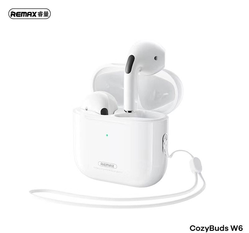REMAX BLUETOOTH EARPHONES TWS W6 BLACK BT 5.3