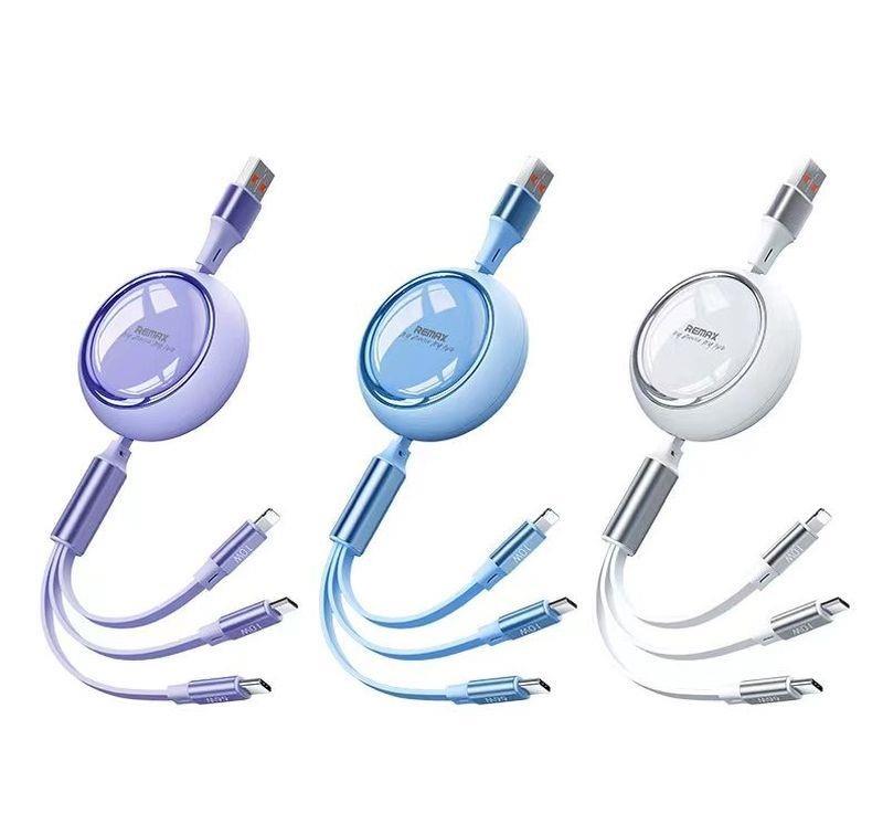 CABLE REMAX LINON SERIES 66W 3IN1 USB-C/MICRO/LIGHTNING RC-C029 WHITE