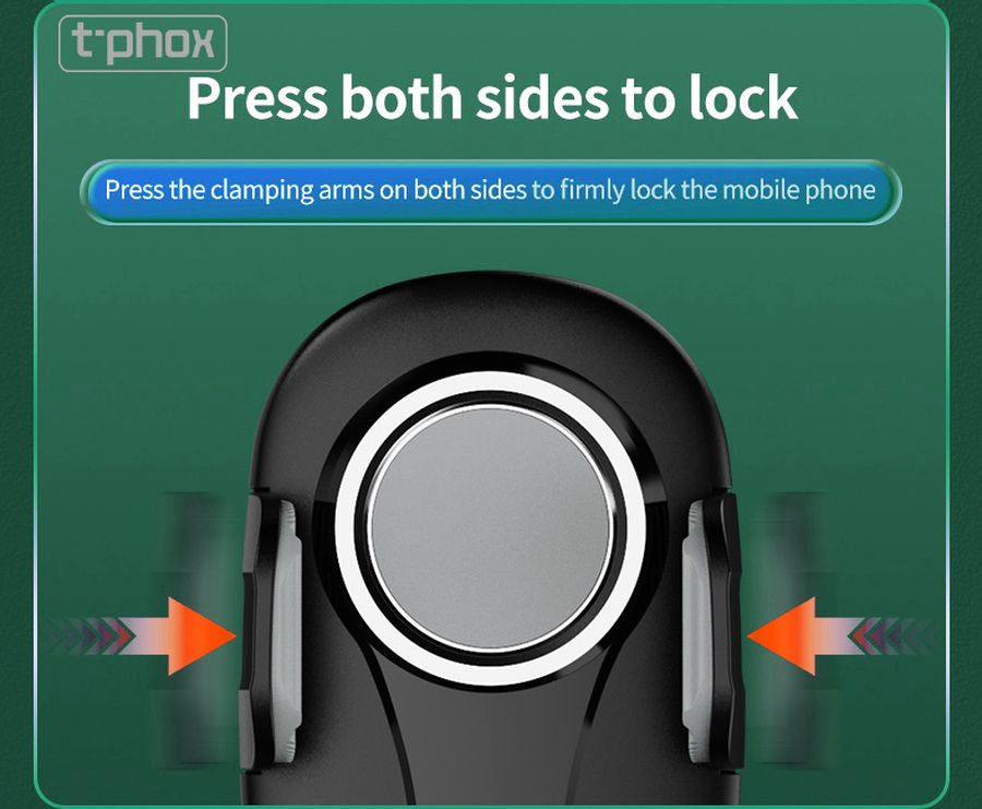 T-PHOX CAR HOLDER TH-07 WITH CUP HOLDER BLACK