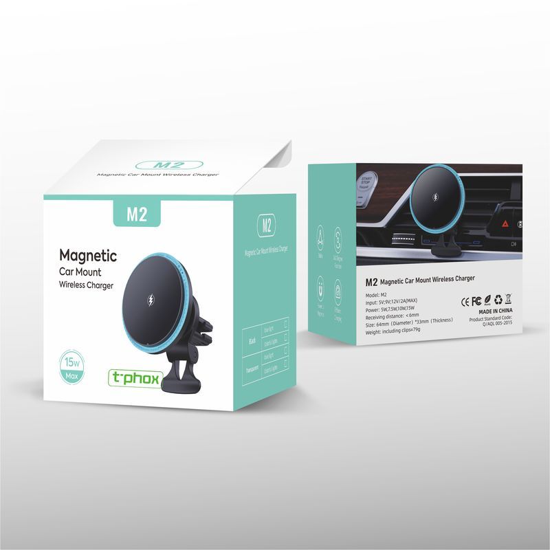 CAR HOLDER T-PHOX iMAG MAGNETIC WIRELESS TRANSPARENT