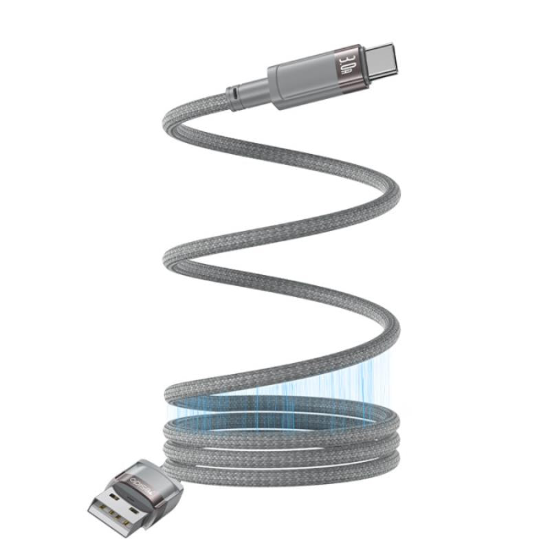 YESIDO MAGNETIC CABLE  CA173 18W USB/TYPE-C 1M 3A GREY