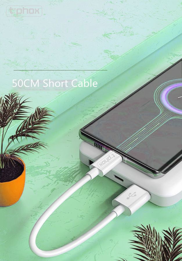 T-PHOX CABLE EXCEED USB-C WHITE 0,5M