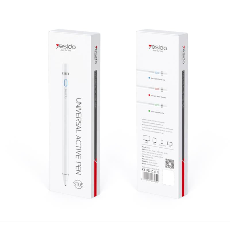 YESIDO ACTIVE STYLUS ST05 140mAh WHITE