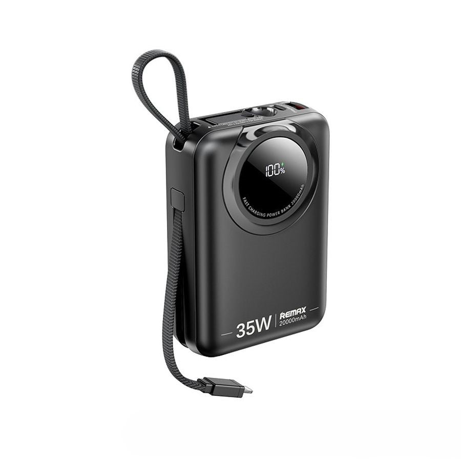 POWERBANK REMAX SCUBA SERIES 20000mAh RPP-73 35W WITH CABLES BLACK