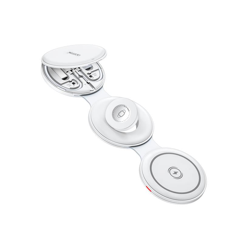 YESIDO INDUCTIVE CHARGER DS29 15W 5IN1 + ACCESSORIES SET WHITE