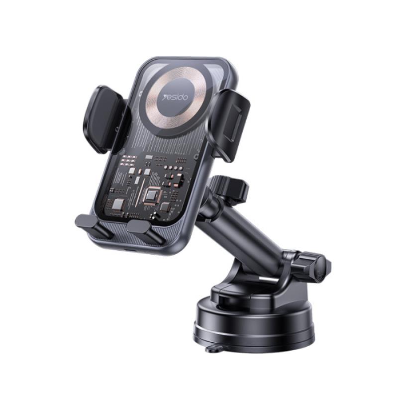 YESIDO CAR HOLDER C307 WIRELESS 15W BLACK