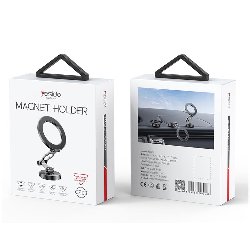 YESIDO MAGNETIC CAR HOLDER C203 MAGSAFE BLACK