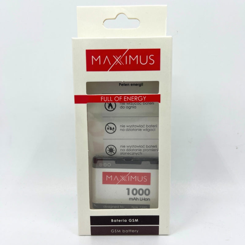 BATTERY MAXXIMUS NOKIA 7390 1000mAh BP-5M