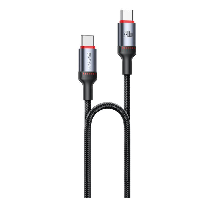 YESIDO CABLE CA185 240W TYPE-C/TYPE-C 1.2M 5A BLACK