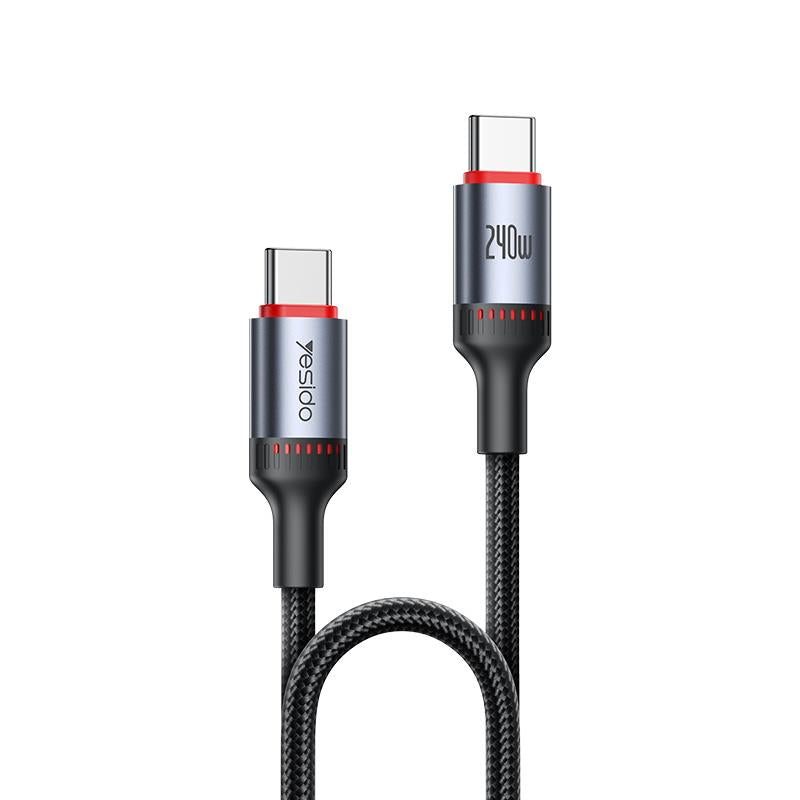 YESIDO CABLE CA186 240W TYPE-C/TYPE-C 2M 5A BLACK