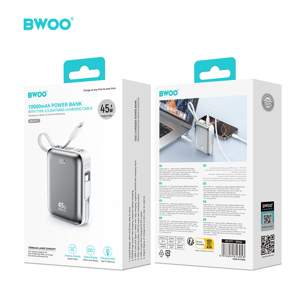 Batterie externe BWOO P77 45W 10000 mAh