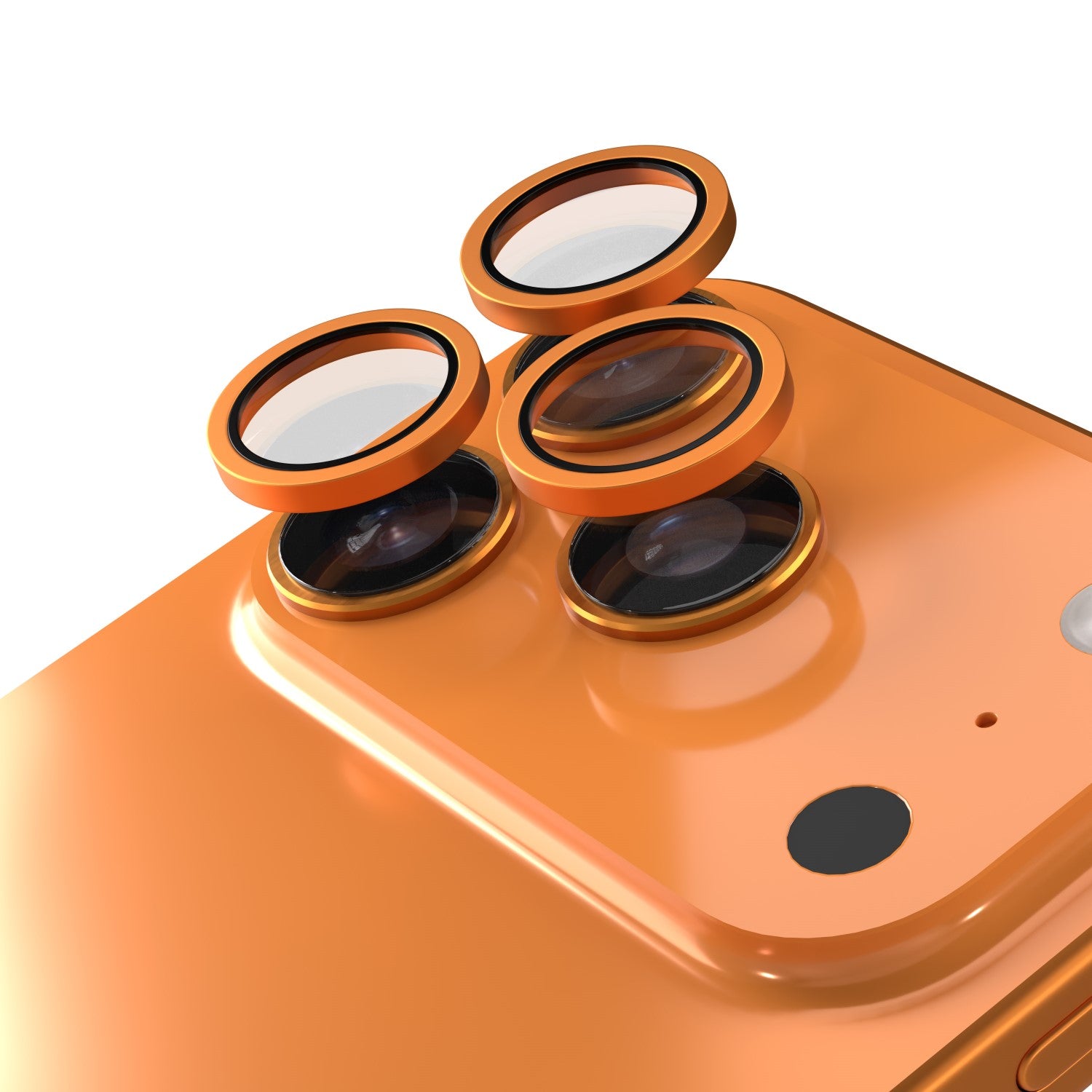 Verre trempé objectif caméra Etteri iPhone 17 Pro/Pro Max orange