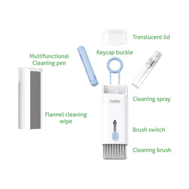 T-PHOX MULTIFUNCTIONAL ELECTRONICS CLEANER 7IN1 BLUE