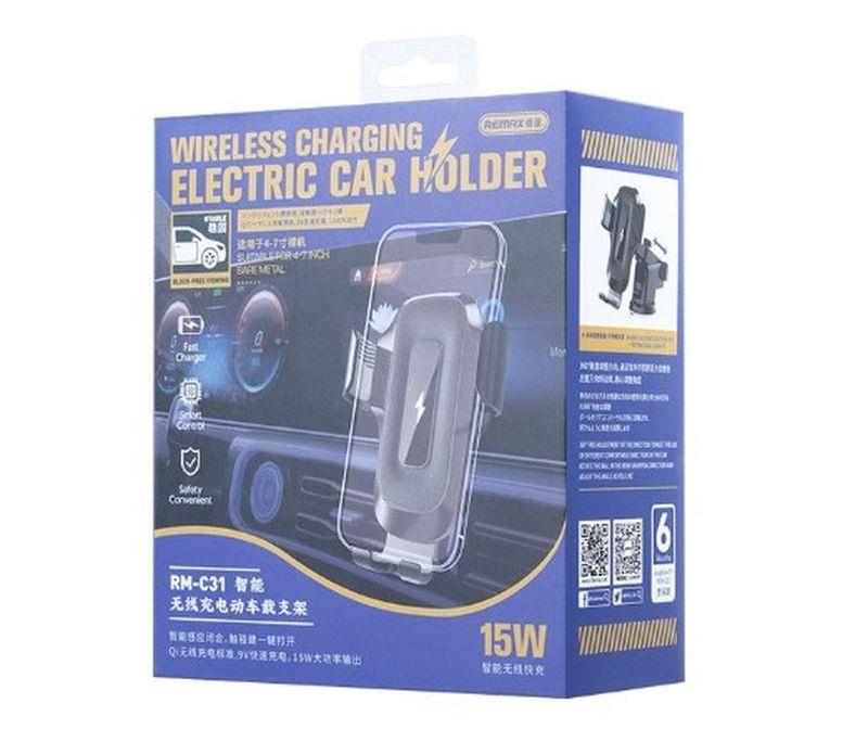 CAR HOLDER REMAX RM-C31 15W WIRELESS BLACK