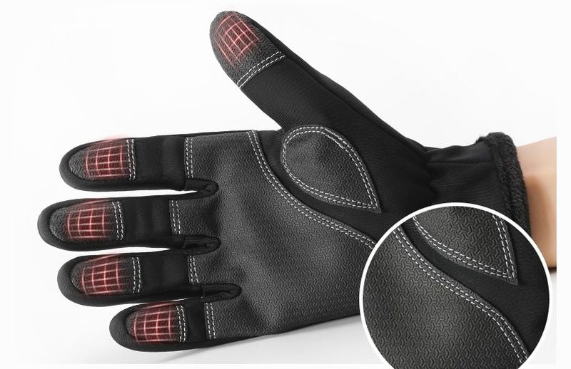 WINTER SPORT SMARTPHONE GLOVES - INSULATED BLACK