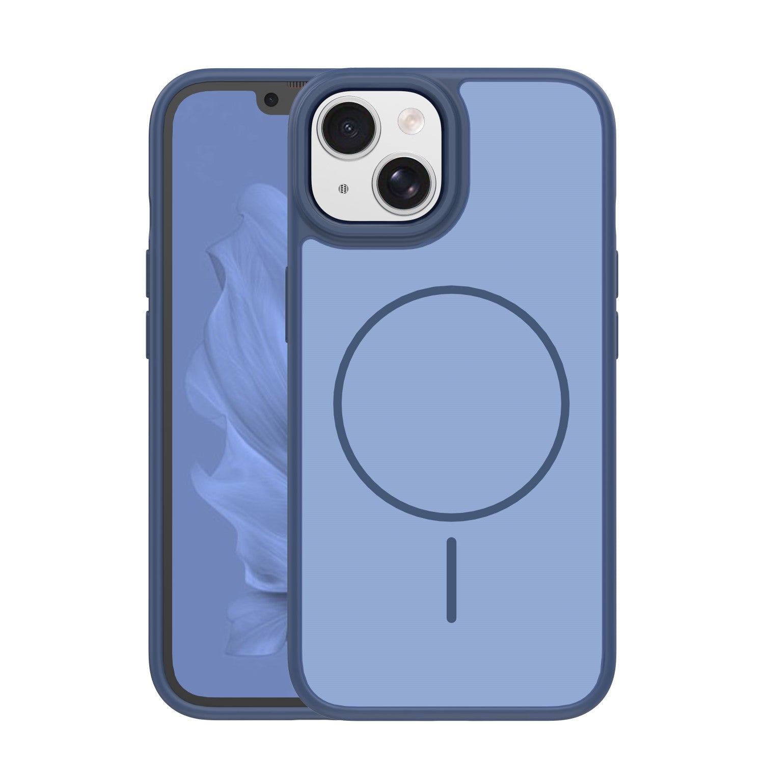 Coque Frame Thin Mag TFO pour iPhone 15 — Bleu