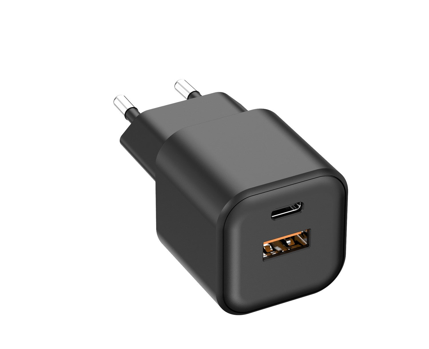 Setty wall charger USB-A + USB-C 35W LSGaN-AC-351 black