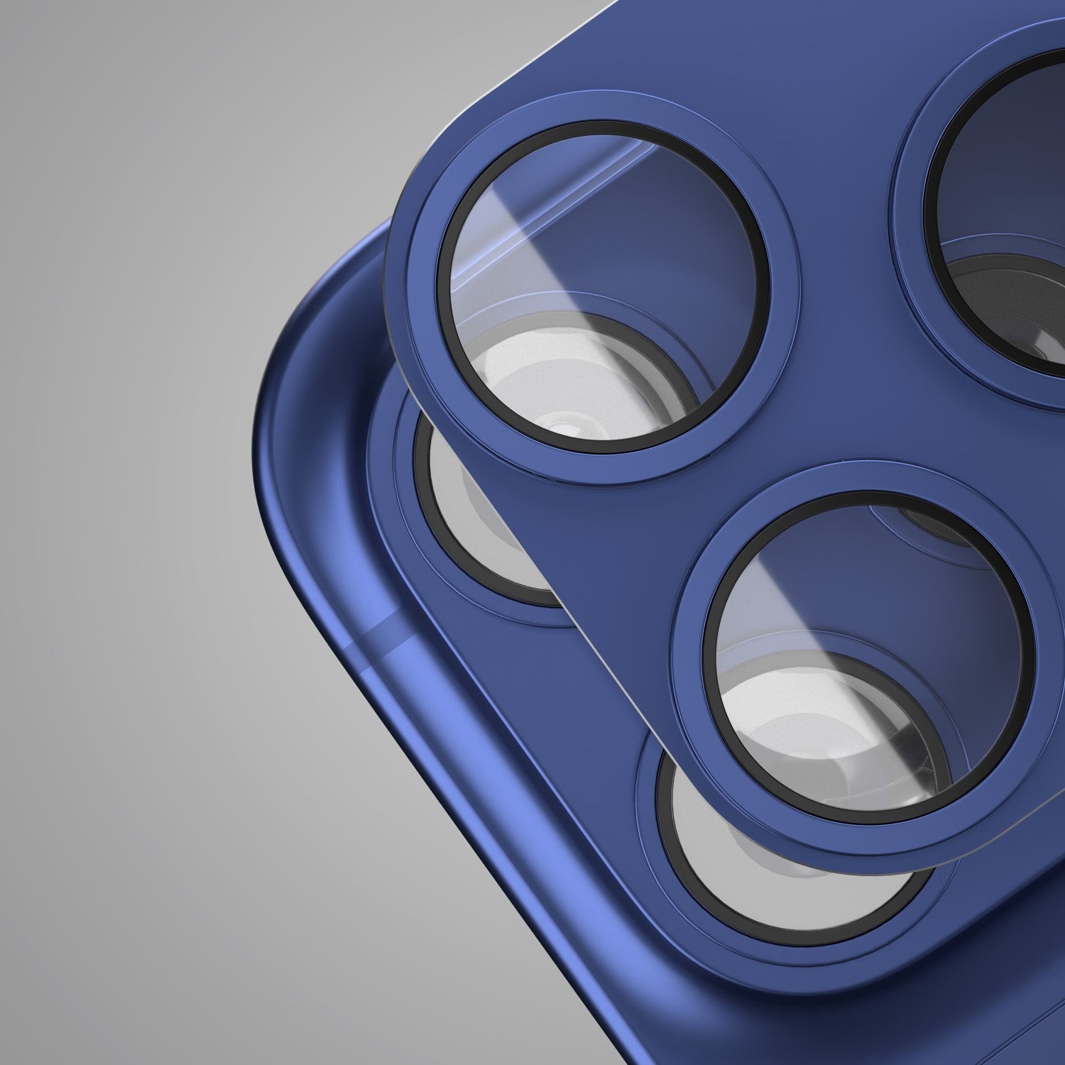 Verre trempé protection objectif iPhone 17 Pro bleu Etteri