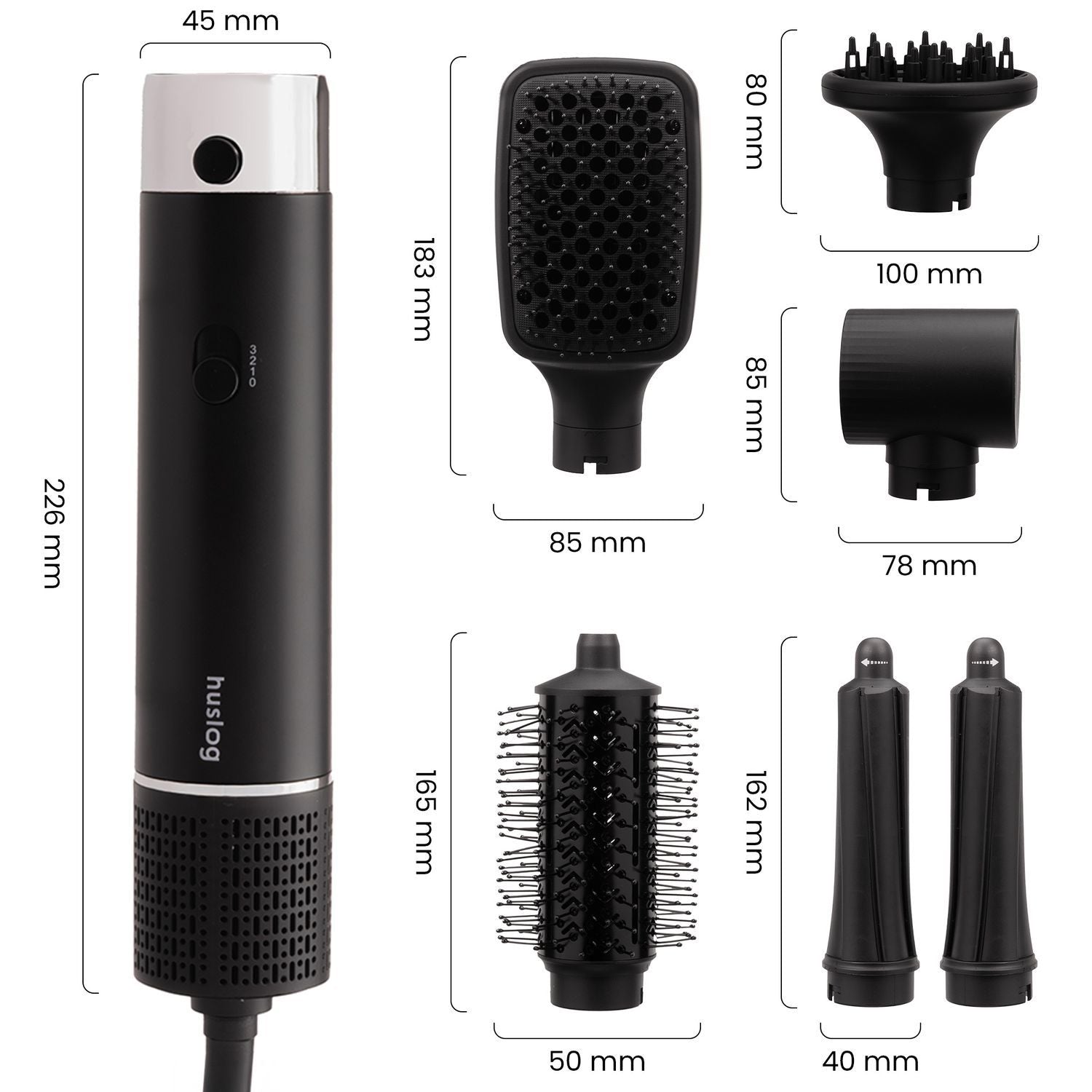 Huslog multistyler hair dryer 6in1 1200W AirBlast