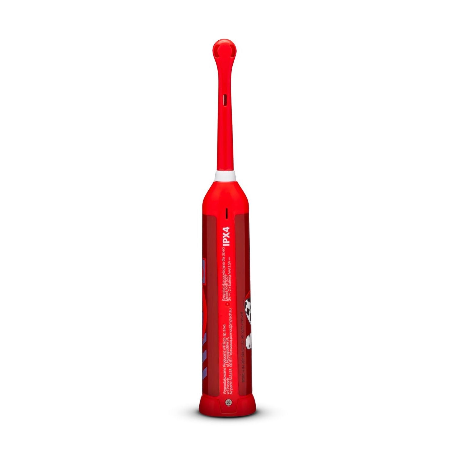 Paw Patrol oscillating children's toothbrush red pattern 2