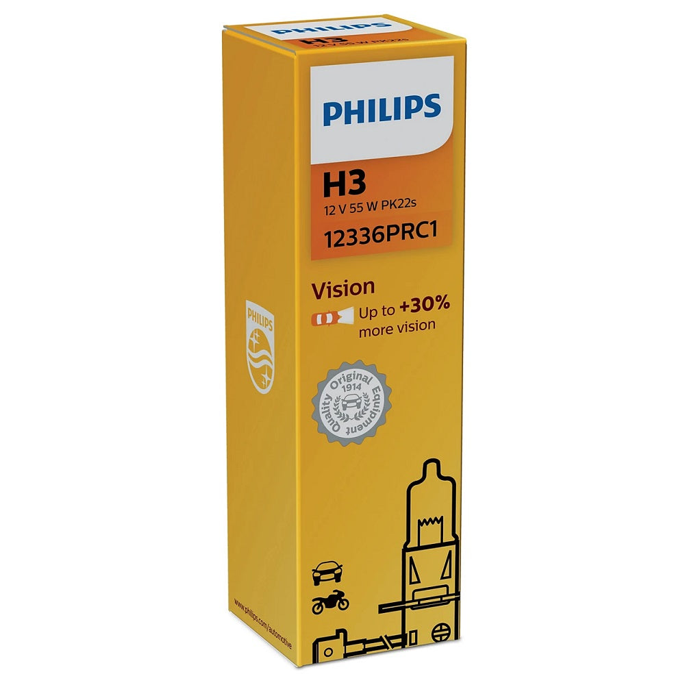 Philips H3 Vision Car Bulb 12V 55W 12336PRC1